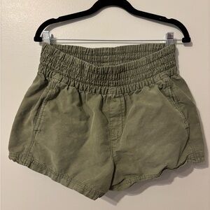 Aerie High Waist Olive Shorts